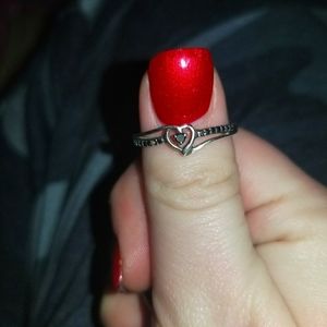 Steling silver heart ring